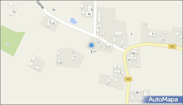 Kalinowice Górne, Kalinowice Górne, 5, mapa Kalinowice Górne