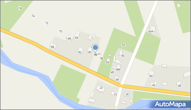 Kalinowiec, Kalinowiec, 58, mapa Kalinowiec