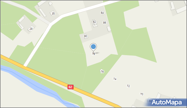 Kalinowiec, Kalinowiec, 78, mapa Kalinowiec