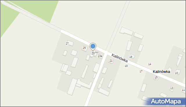 Kalinówka, Kalinówka, 23, mapa Kalinówka