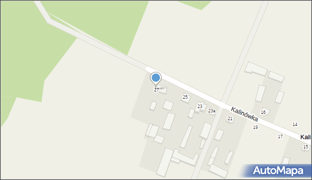 Kalinówka, Kalinówka, 27, mapa Kalinówka
