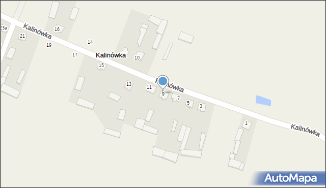 Kalinówka, Kalinówka, 9, mapa Kalinówka