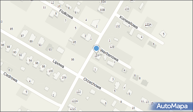 Kalinówka, Kalinówka, 127, mapa Kalinówka