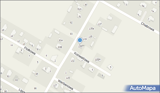 Kalinówka, Kalinówka, 133, mapa Kalinówka