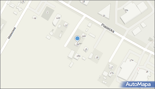 Kalinówka, Kalinówka, 14, mapa Kalinówka