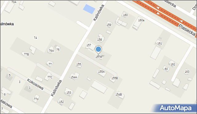 Kalinówka, Kalinówka, 157A, mapa Kalinówka