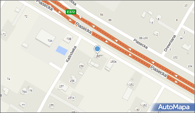 Kalinówka, Kalinówka, 160, mapa Kalinówka