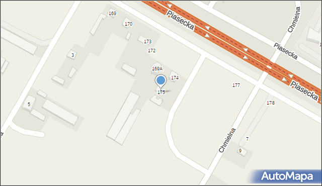 Kalinówka, Kalinówka, 175, mapa Kalinówka