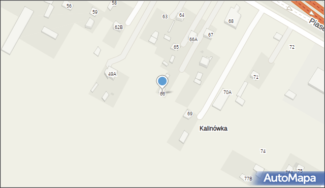 Kalinówka, Kalinówka, 66, mapa Kalinówka