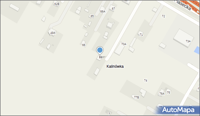 Kalinówka, Kalinówka, 70, mapa Kalinówka