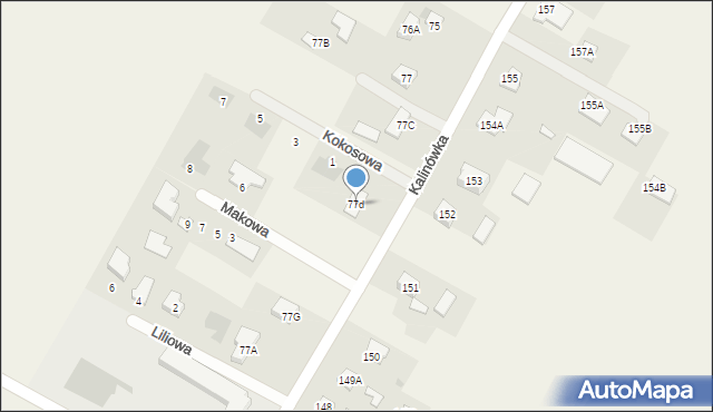 Kalinówka, Kalinówka, 77d, mapa Kalinówka