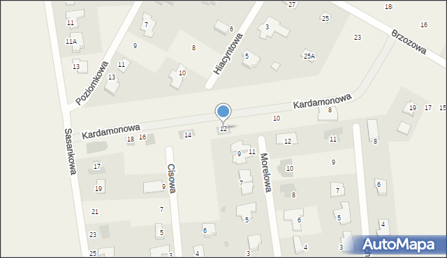 Kalinówka, Kardamonowa, 12, mapa Kalinówka