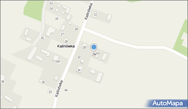 Kalinówka, Kalinówka, 29a, mapa Kalinówka