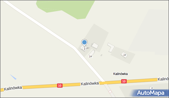 Kalinówka, Kalinówka, 1, mapa Kalinówka