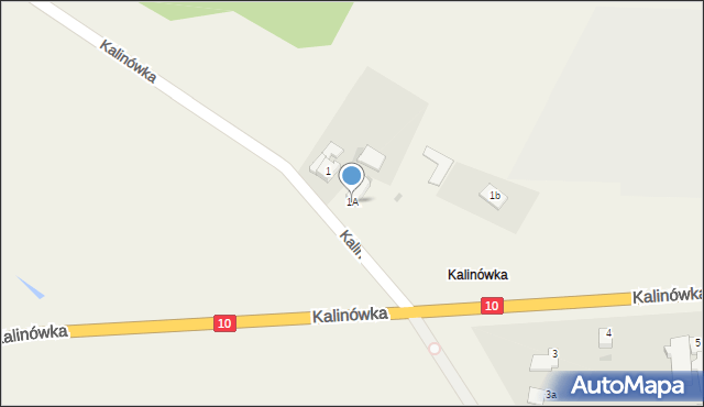 Kalinówka, Kalinówka, 1A, mapa Kalinówka