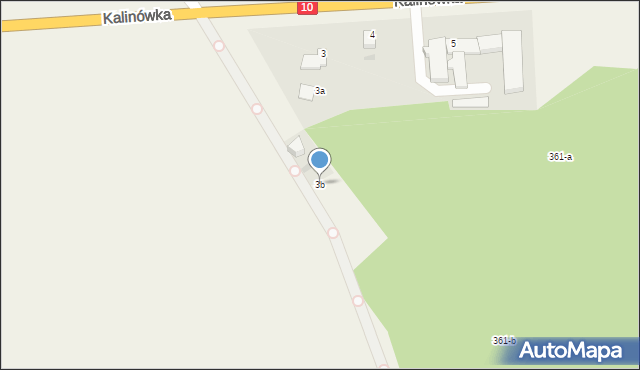Kalinówka, Kalinówka, 3b, mapa Kalinówka