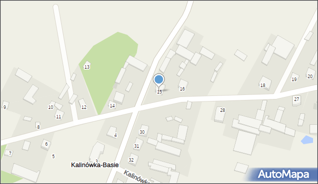 Kalinówka-Basie, Kalinówka-Basie, 15, mapa Kalinówka-Basie