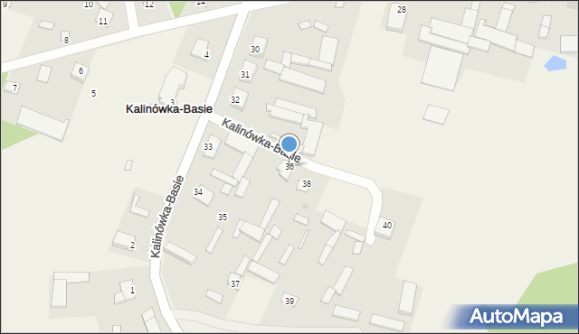 Kalinówka-Basie, Kalinówka-Basie, 36, mapa Kalinówka-Basie