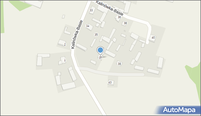 Kalinówka-Basie, Kalinówka-Basie, 37, mapa Kalinówka-Basie