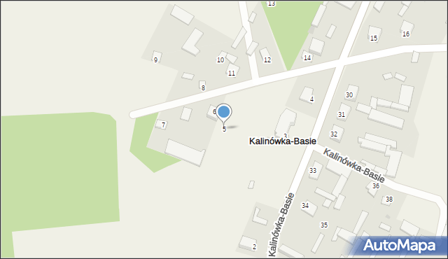 Kalinówka-Basie, Kalinówka-Basie, 5, mapa Kalinówka-Basie