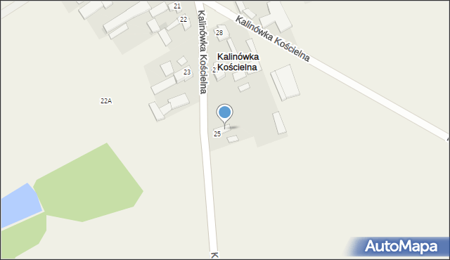 Kalinówka Kościelna, Kalinówka Kościelna, 26, mapa Kalinówka Kościelna