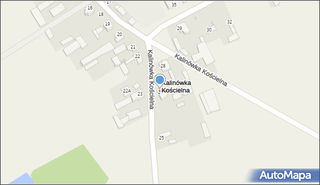 Kalinówka Kościelna, Kalinówka Kościelna, 27, mapa Kalinówka Kościelna