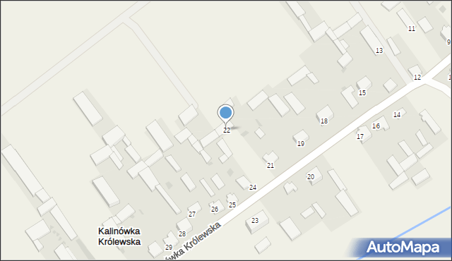 Kalinówka Królewska, Kalinówka Królewska, 22, mapa Kalinówka Królewska