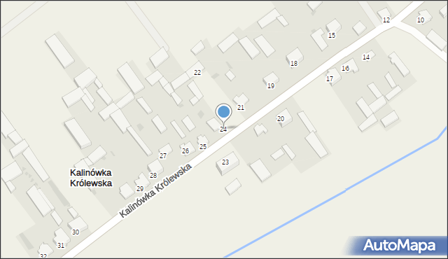 Kalinówka Królewska, Kalinówka Królewska, 24, mapa Kalinówka Królewska