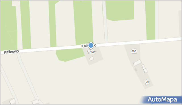 Kalinowo, Kalinowo, 20A, mapa Kalinowo
