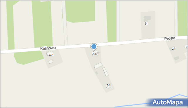 Kalinowo, Kalinowo, 20C, mapa Kalinowo