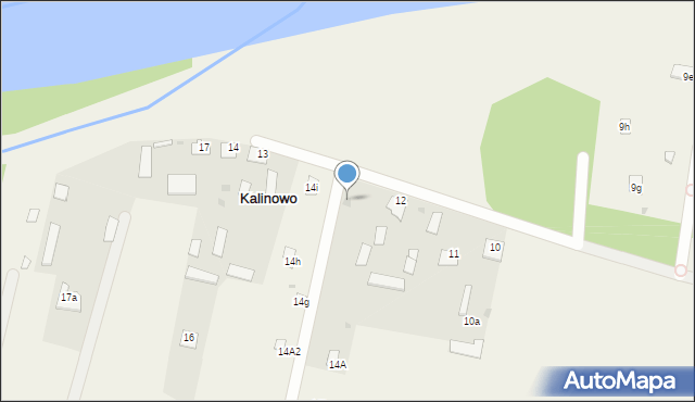 Kalinowo, Kalinowo, 14, mapa Kalinowo