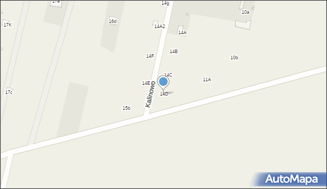Kalinowo, Kalinowo, 14D, mapa Kalinowo