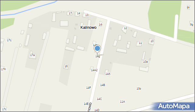 Kalinowo, Kalinowo, 14g, mapa Kalinowo