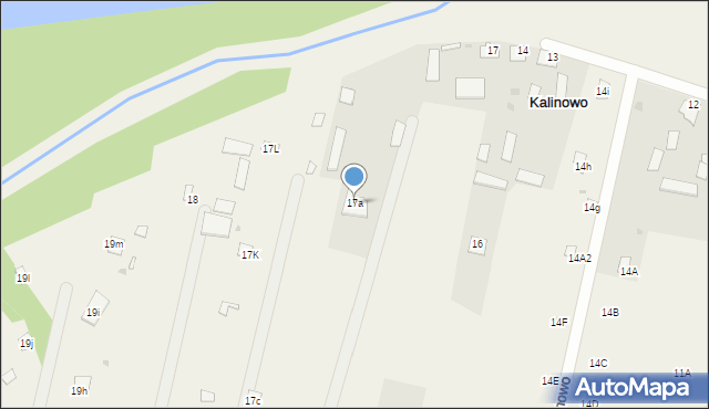 Kalinowo, Kalinowo, 17a, mapa Kalinowo