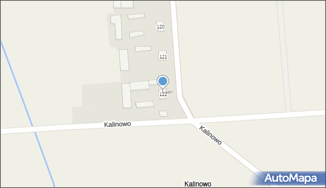 Kalinowo, Kalinowo, 122, mapa Kalinowo