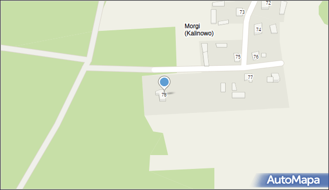 Kalinowo, Kalinowo, 78, mapa Kalinowo