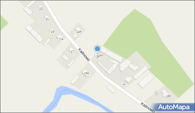 Kalinowo, Kalinowo, 14, mapa Kalinowo