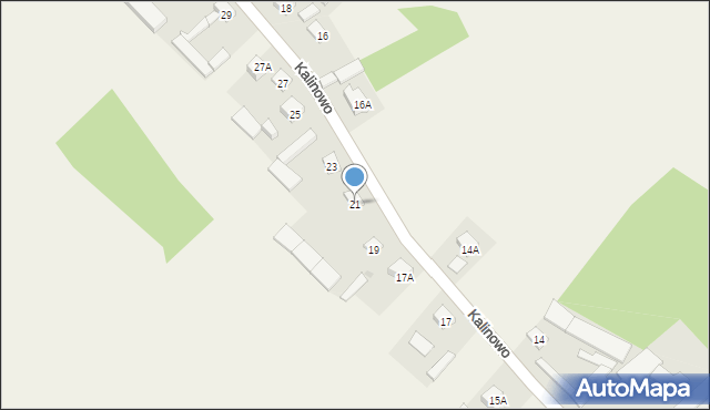 Kalinowo, Kalinowo, 21, mapa Kalinowo