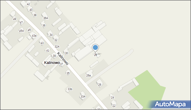 Kalinowo, Kalinowo, 28, mapa Kalinowo