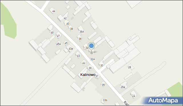 Kalinowo, Kalinowo, 32, mapa Kalinowo