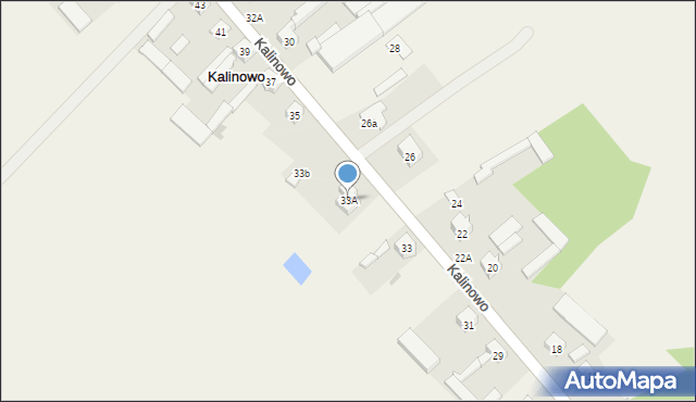 Kalinowo, Kalinowo, 33A, mapa Kalinowo