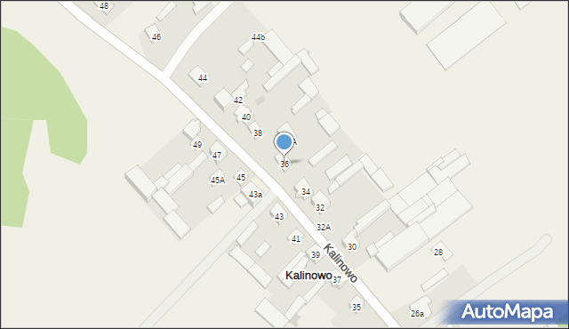 Kalinowo, Kalinowo, 36, mapa Kalinowo