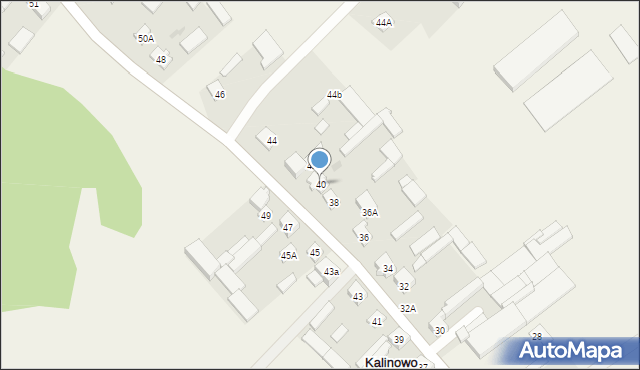 Kalinowo, Kalinowo, 40, mapa Kalinowo