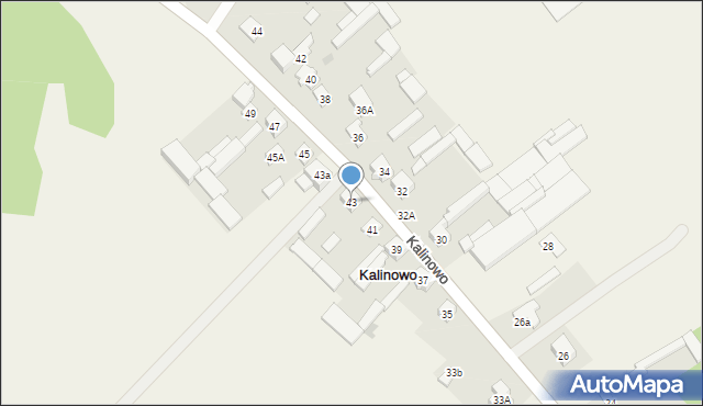 Kalinowo, Kalinowo, 43, mapa Kalinowo