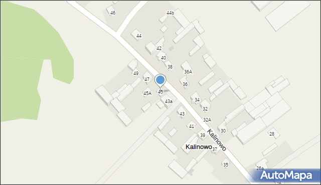 Kalinowo, Kalinowo, 45, mapa Kalinowo