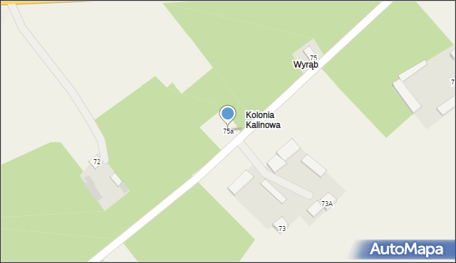 Kalinowo, Kalinowo, 75a, mapa Kalinowo