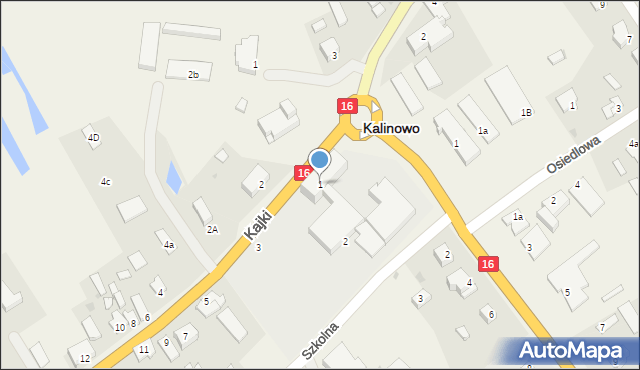 Kalinowo, Kajki Michała, 1, mapa Kalinowo