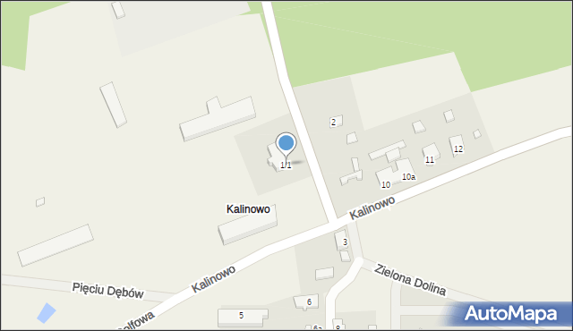 Kalinowo, Kalinowo, 1/1, mapa Kalinowo