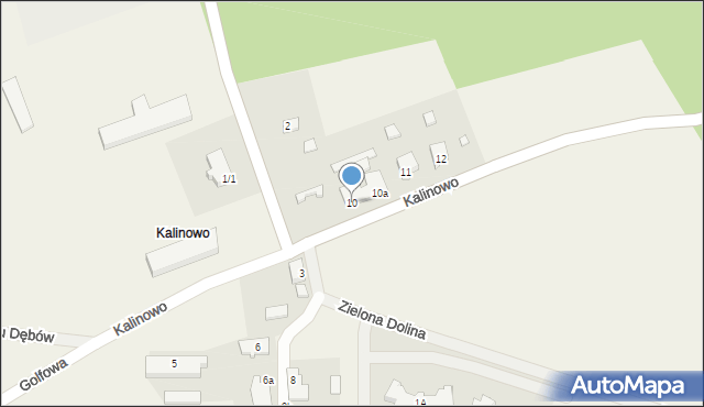 Kalinowo, Kalinowo, 10, mapa Kalinowo