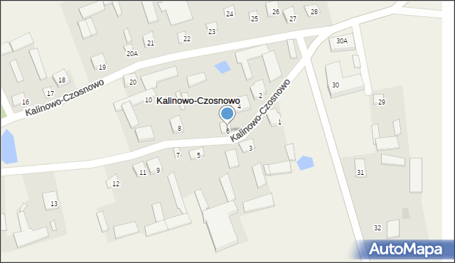 Kalinowo-Czosnowo, Kalinowo-Czosnowo, 6, mapa Kalinowo-Czosnowo